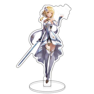 China Custom Attractive Cute Sexy Popular Acrylic Stand Game Cartoon Anime Model Dish Characters for sale