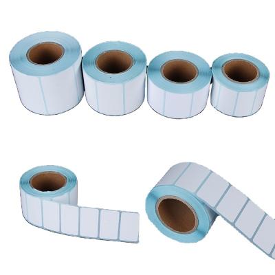 China Waterproof Adhesive Thermal Roll Label Sticker Paper Supermarket Prices Blank Waterproof Label Printing Direct Sticker Paper for sale