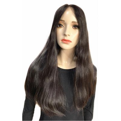 China Silky Straight Natural European Hair Silky Straight Wave Top Jewish Wig For Women Hair Topper Quality Kosher Wigs for sale