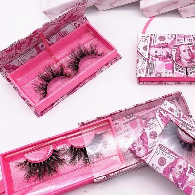 China 25mm Natural Soft Mink Eyelashes Wholesaler With Custom Eyelashes Packaging for sale