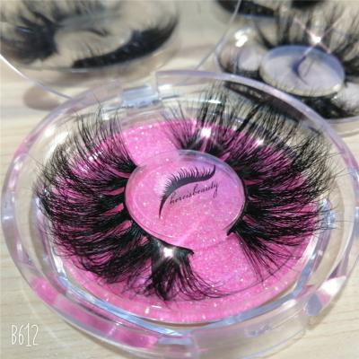 China Natural 3D long mink lashes custom eyelash packaging wholesale lashes3d seller private label 30mm 27mm 25mm 18mm 3D Mink Eyelashes for sale