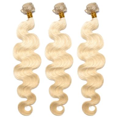 China Body Wave Wholesale 613 Cuticle Aligned Brazilian Hair Weave Blonde Virgin Hair Bundles for sale