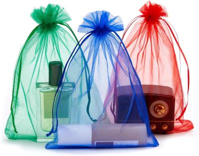 China Jewelry/Watch/Candy/Shoes /Gift Packing 100pcs 13*18CM Organza Bags Jewelry Packaging Bags Wedding Party Christmas Decoration Bag Gift Packing Pouch for sale