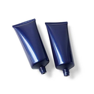 China Beautiful Eco-friendly Pearl Blue Tubes 100ml Plastic Soft Body Cream Tube For Cosmetic Packaging for sale