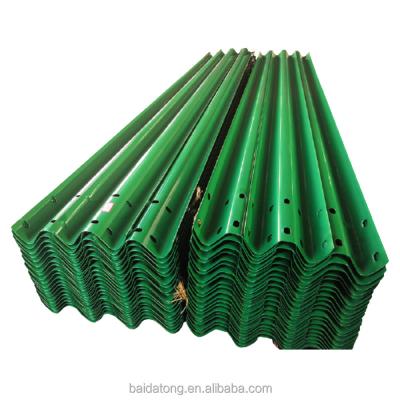 China Anti-Corrosion Wave W Beam Guardrail Two Steel Road Wave Protection Customized Crash Barrier for sale