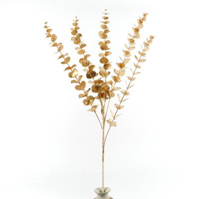 China Artificial Flower Tail Sunflower Plastic Gold Scattered Golden Eucalyptus for sale