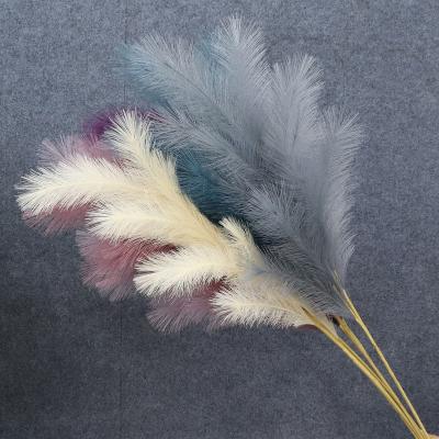 China Amazon Direct Selling Beautiful Factory Price Colorful Hot Wedding Party Home Decoration Simulated Reed Flower Artificial Pampas Grass for sale