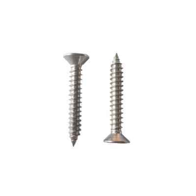 China High quality pan stainless steel din7982 flat head self tapping screws for sale