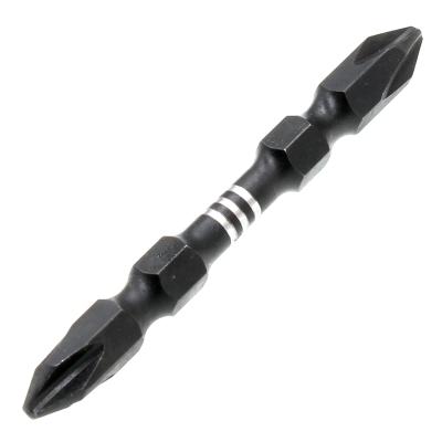 China Fasten / Loosen S2 Screws Magnetic Hex Screwdriver Long Double Head Bit Ph2 Screwdriver Head Bit for sale