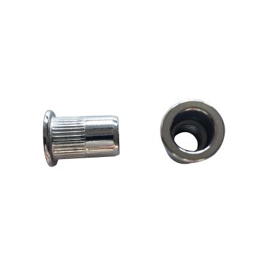 China Heavy Industry Factory Stock Knurled Flat Blind Head Stainless Steel Rivet Nut for sale