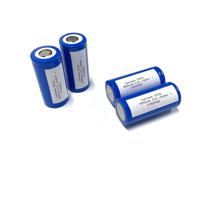 China 26650 32650 32700 3.2v rechargeable lfp lifepo4 battery cells 4000mAh 5000mAh 6000mAh 6500mAh 3.7v lithium ion 32700 for sale