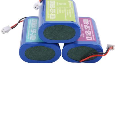 China Rechargeable toys 7.4v 3000mAh 18650 lithium ion secondary liion battery pack with pcb kc certified for sale