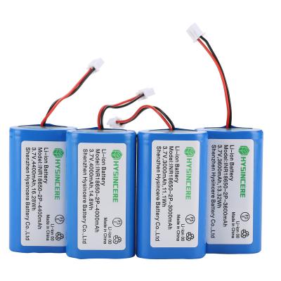 China PSE toys approved liion 1s2p 18650 3.7v battery packs with PCB connectors 4000mAh 4400mAh 5200mAh 6000mAh 6700mAh 7000mAh for sale