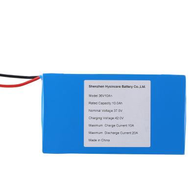 China Electric Toys 36v 10ah Bicycle Li Ion Battery 36v Lithium Ion 18650 Battery Pack For Ebike for sale