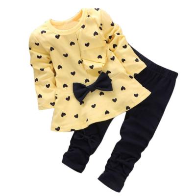 China Super soft wholesale children's clothing urban children's loungewear baby clothes 3 to 6 months girls clothing sets for sale