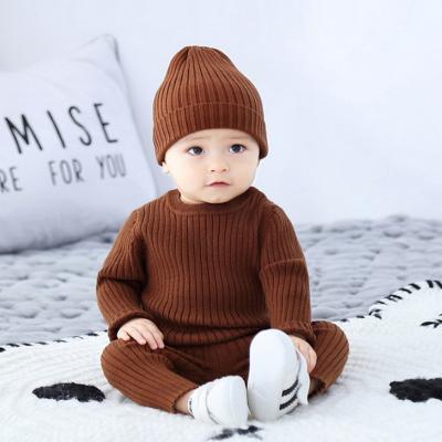 China Wholesale Breathable Toddler Clothing Set Baby Boy Boutique Infant Clothing Outfit Knitted Sweater Winter Designer for sale