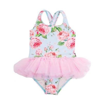 China New Boutique Breathable Girls One Piece Swimsuit Cute Baby Swimsuit Ballet Skirt Gauze Skirt Little Princess Swimsuit for sale