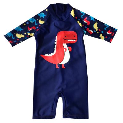 China Breathable Children's One-Piece Swimsuit Boys Beach Sunscreen Clothes Babies Boy Hot Spring Cute Quick-drying Swimsuit for sale