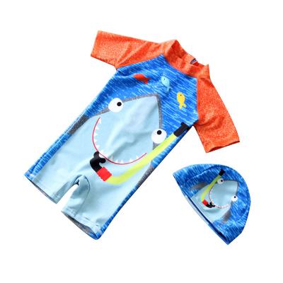 China 2021 Hot Sale Baby Swimwear Breathable One-Piece Boys Split Beach Shorts Sunscreen Quick-Dry Vacation Swimsuit for sale