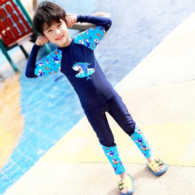 China 2021 Hot Selling Cartoon Breathable Pattern Kids Eco-friendly Factory Swimming Suit Baby Swimsuit Split Suit for sale