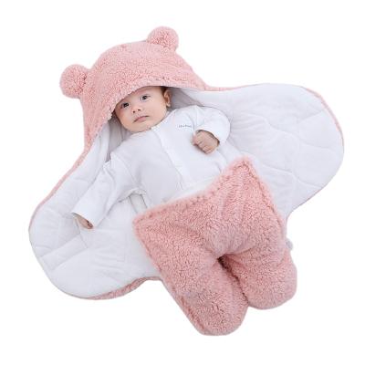 China Hot Selling Coral Fleece Newborn Baby Soft Organic Infant Newborn Baby Sleeping Bag Breathable for sale