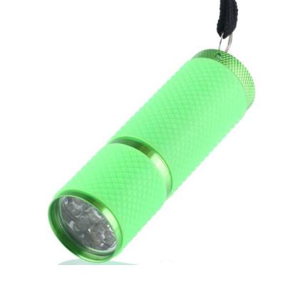 China Good quality and high power rubber PVC LED flashlight with AAA battery. for sale