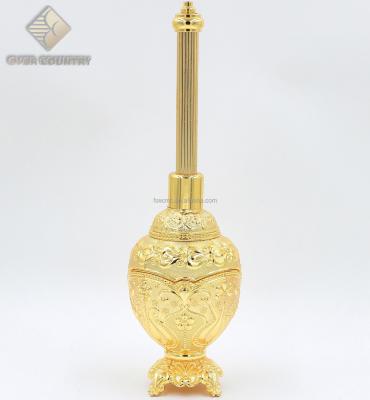 China Wedding And Home Decoration Tulip Design Gold Plated Perfume Bottle Set Muslim Wedding for sale