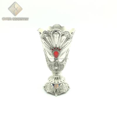 China Eco-friendly Silver Plated Metal Decorating Arabic Censer Wedding Arabic for sale