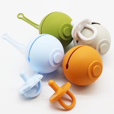 China Baby BPA Free Nipple BPA Free Portable Nipple Storage Container Bag Soft Protective Pacifier Holder Case for sale