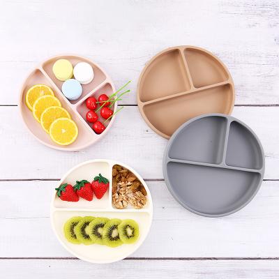 China Bpa Free Food Dish Dinner Suction Silicone Kids BPA Free Baby Feeding Dishes Set For Baby for sale