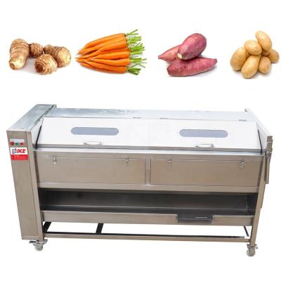 China High Efficiency Easy Operate Industrial Potato Pumpkin Washing Peeling Machine Ginger Sweet Potato Peeling Washing Machine for sale