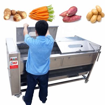 China High Efficiency Easy Operate Electric Potato Brush Cleaning Sealer Taro And Lotus Root Peeling Brush Vegetable Potato Sealer for sale