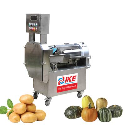 China High Efficiency Easy Operate Commercial Electric Multifunction Double Head Slicer Potato Slicer Dicing Machine Potato Slicer Dicing Equipment for sale