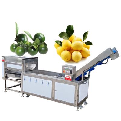 China High Efficiency Easy Operate Commercial Efficient Orange Lemon Air Bubble Fruit Cleaning Polishing Machine for sale