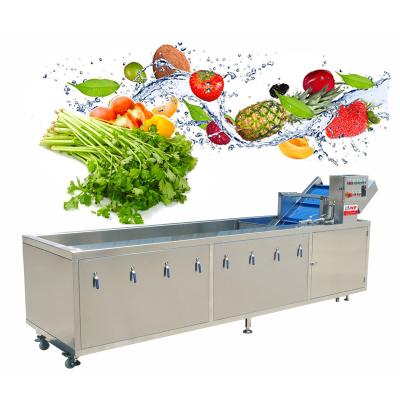 China High Efficiency Vegetable Washing Machine Air Bubbles Melon Food Machine Automated Cabbage Washing Machine With Conveyor Belt Equipment Washing Fruits And Vegetables for sale