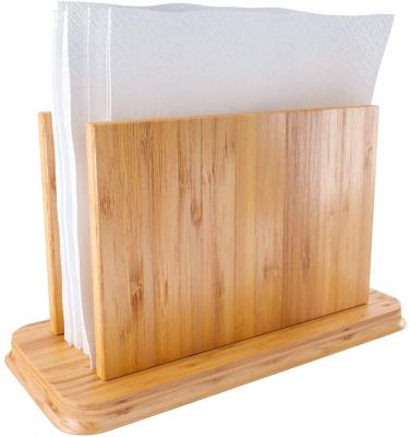 China Hot Sale Morden Color Log Napkin Holder Wood Napkin Holder Napkin Holder For Table for sale