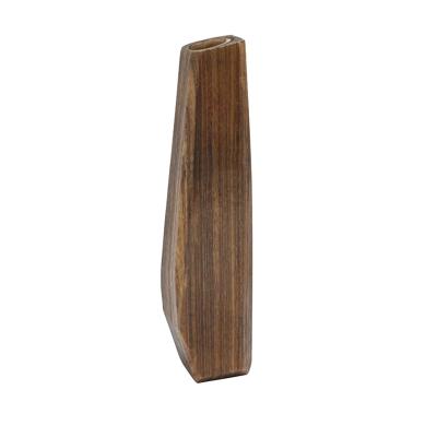 Cina 2021 New Product Minimalist Hot Most Popular Top Selects Modern Irregular Shape Handmade Chinese Supplier Wooden Vase in vendita