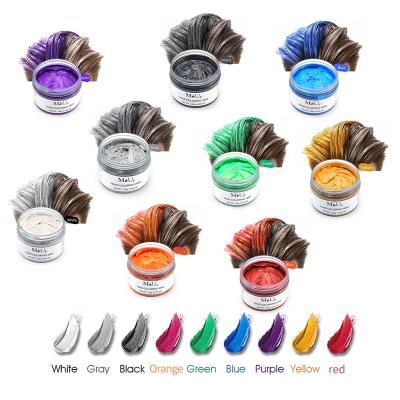 China Wholesale Custom Organic Cream Clay Dye Hair Color Wax from Logo Colors Vegan Natural Temporary for sale