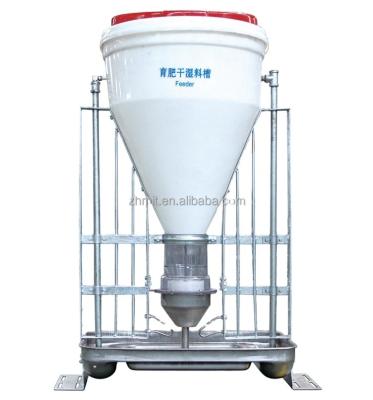 China Farms Poultry and Livestock Equipment Plastic Feed Dispenser in Automatic Feeding System in Pig Farm Chicken Farm Animal Feeder Marketing for sale