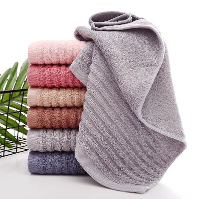 China China Factory Hypoallergenic Fiber Bath Towel Solid Color Jacquard Towel Water Absorption Comfortable Soft Bamboo Knitted Quick Towel for sale