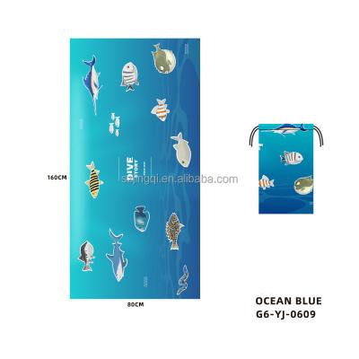 China Soft Skin-Friendly Absorbent Towel Viable High Quality Large Size Beach Towel Jacquard Custom Support for sale