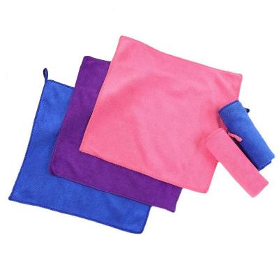 China Competitive Price Microfiber Drying Towel Hypoallergenic Car Wash Towel Water Absorbent Cleaning Cloths For Car Kitchen Glasses for sale