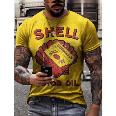 China Wholesale Best Selling T-shirt Anti-wrinkle Label T-shirt Polyester Digital Printing High Quality Men's 3D T-shirt for sale