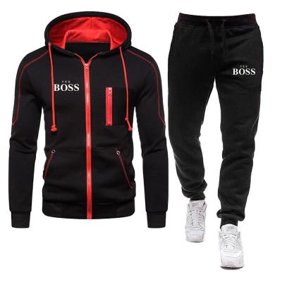 China Anti-wrinkle yes boss brand men's sportswear thermal fitness harajuku suit for sale