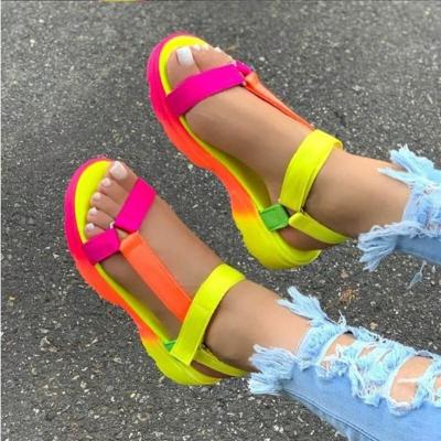 China Hot Selling Casual Slippers Women Platform Platform Summer Fashion Trend Female Beach Sandals for sale