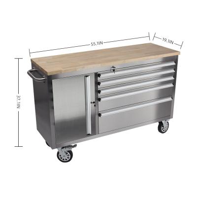 China High quality 52 inch tool box with handle tool cabinet set auto toolbox with caster for sale WMTB-551837-S3 for sale