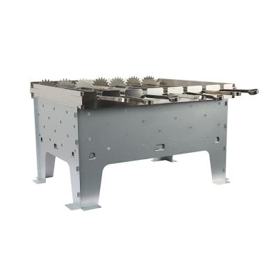 China Easily Assembled Stainless Steel Charcoal Rotisserie Grill Charcoal Grill For Kebab Rectangular Charcoal BBQ Grill for sale