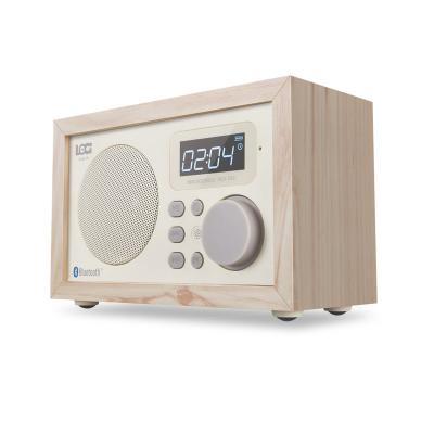 China Wooden Wooden Speaker With LCD Display &USB &FM &Clock &Alarm Functions for sale