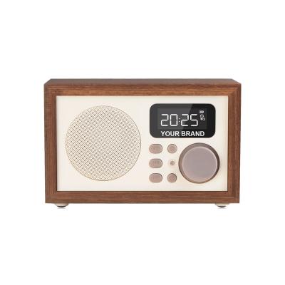 China Retro Home Radio Radio Speaker With Alarm Clock / TF Support USB Music Play for sale