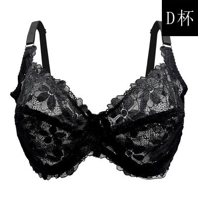 China Breathable Cavity Big Size Deep Sexy Lace Beauty Deep V Section Gather Ladies Bra for sale